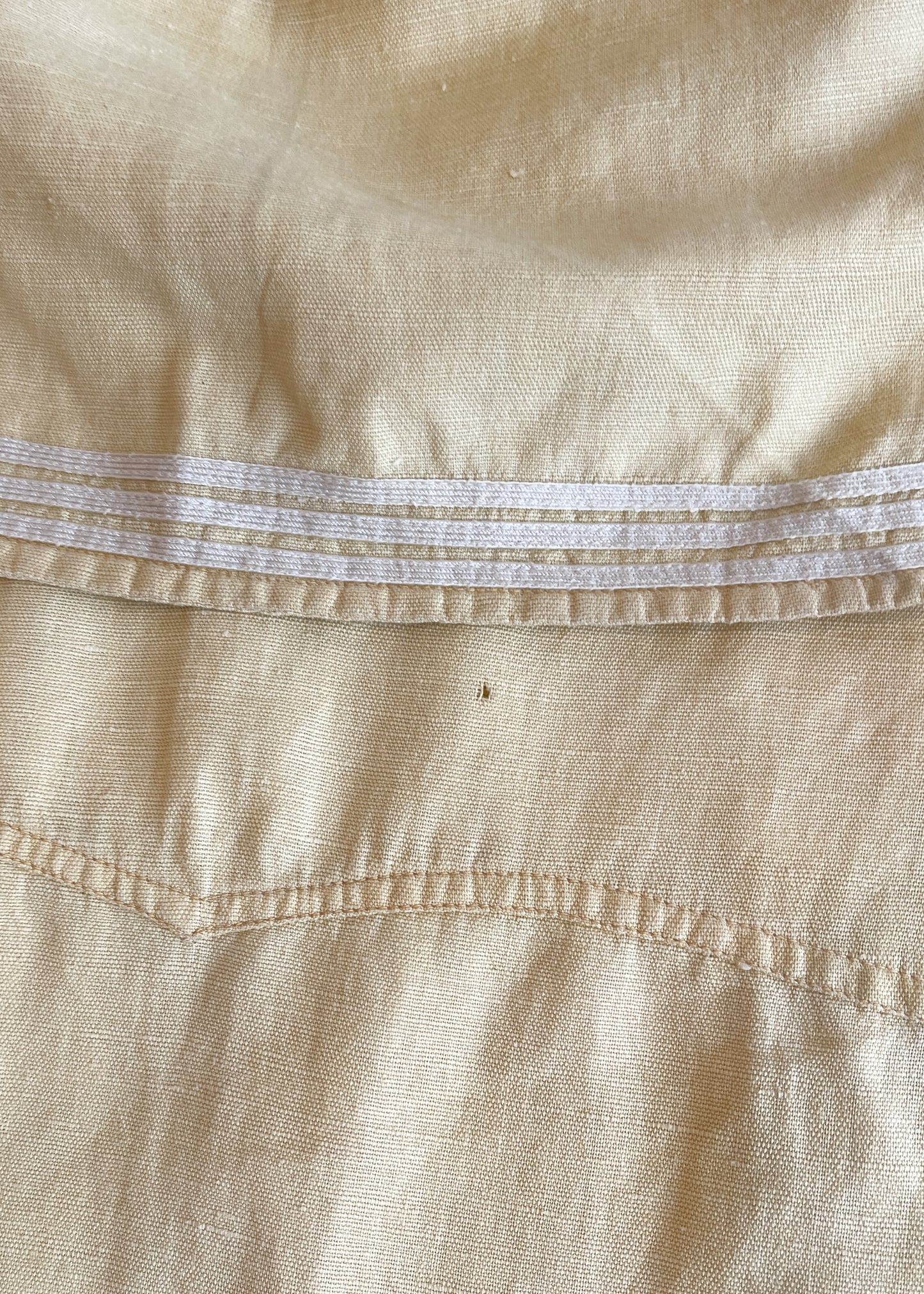 1920s Linen Midi Sailor Top
