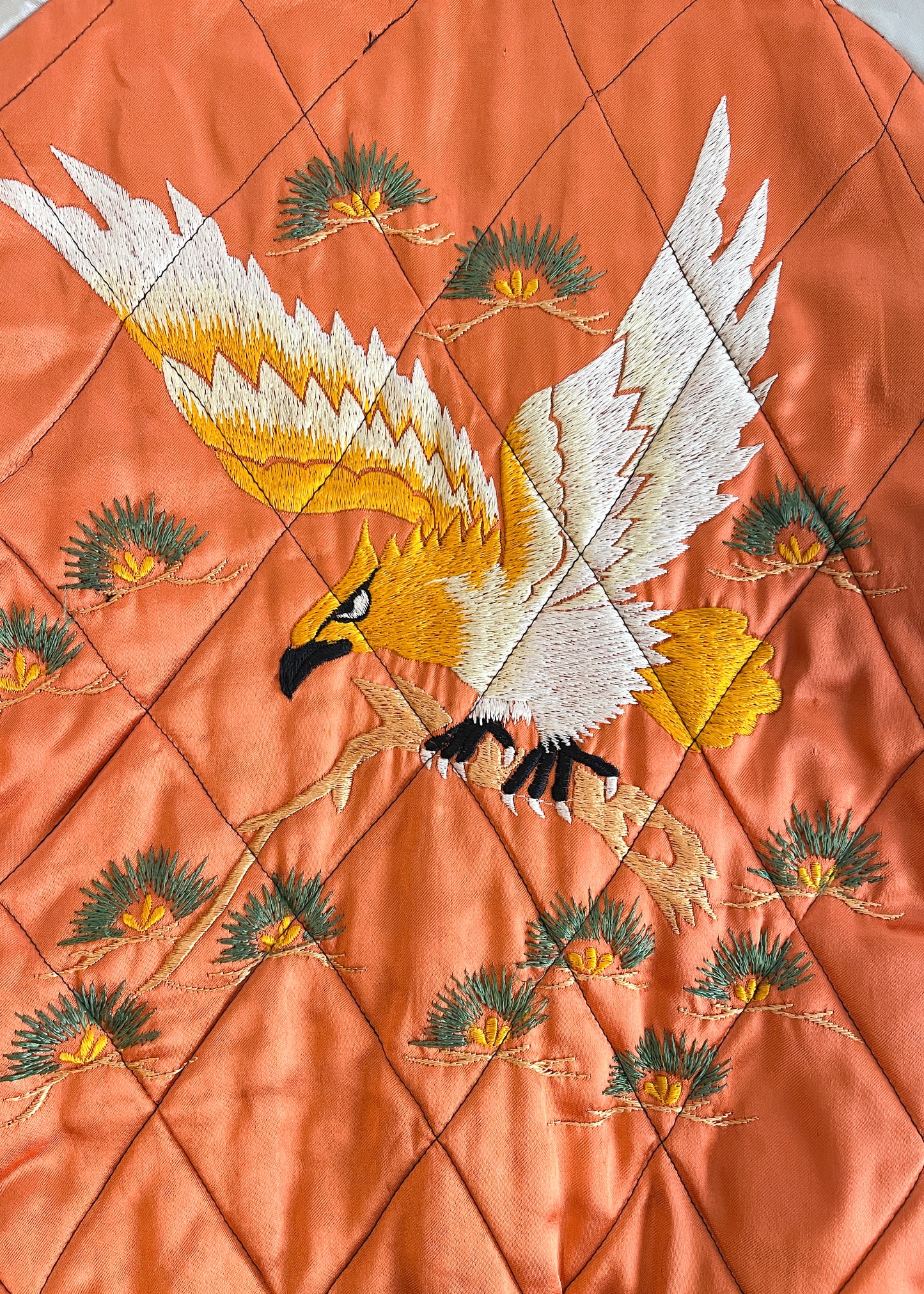 Vintage 1950s Sukajan Embroidered Satin Reversible Jacket