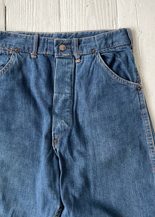 Vintage 1940s Jeans with Crotch Rivet