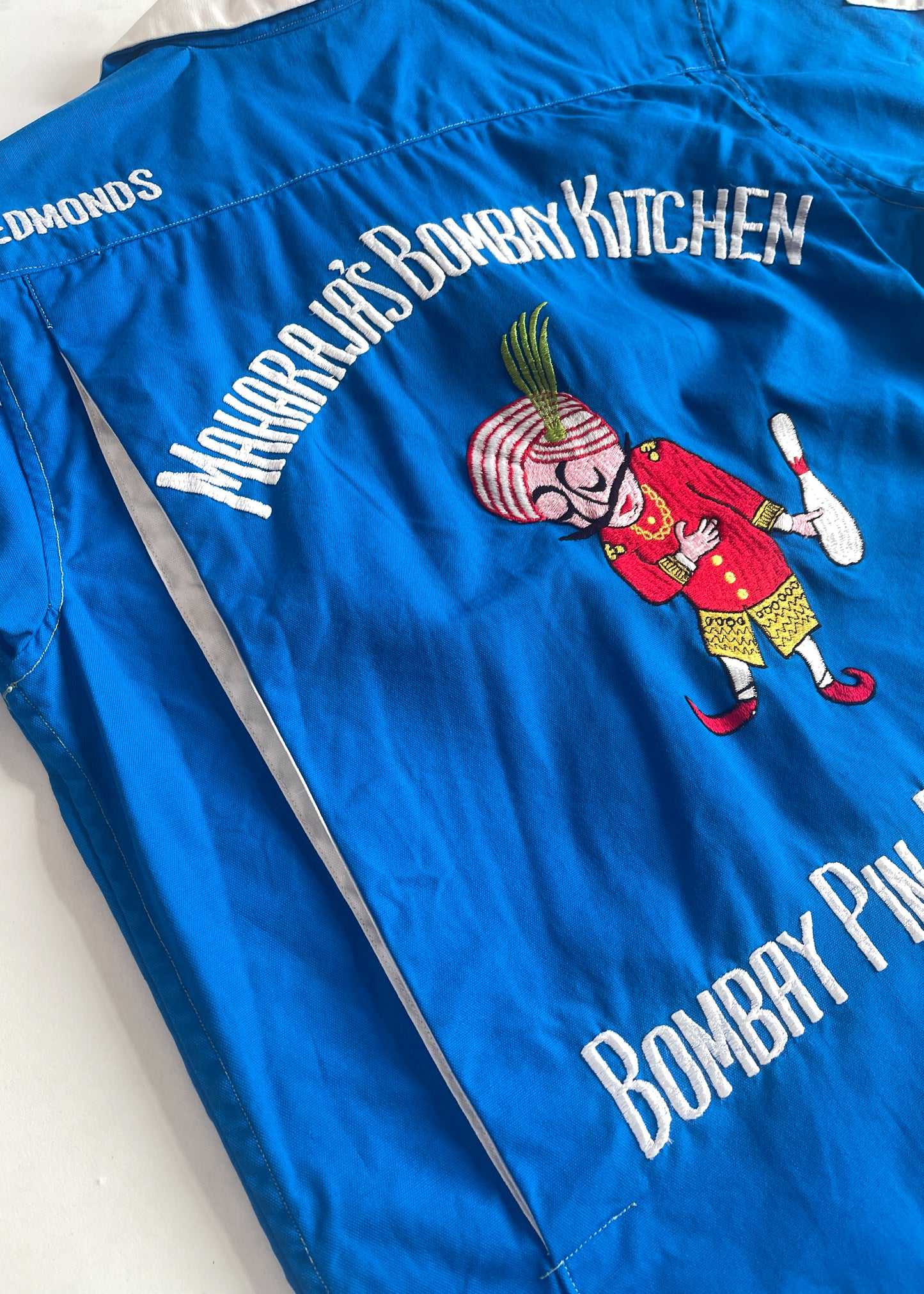 1960s Japanese Blue Bowling Shirt