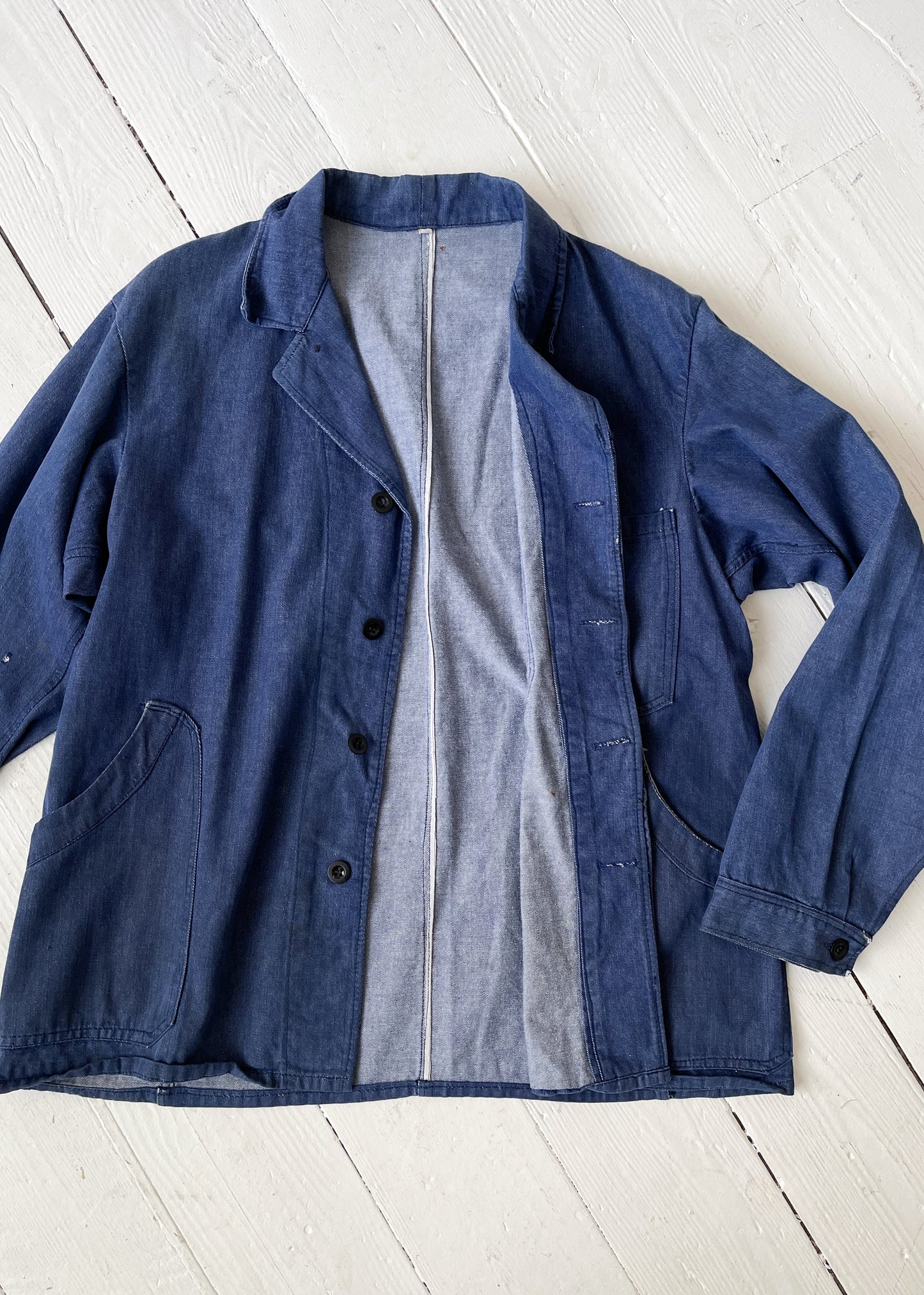 1960s French Denim Work Jacket