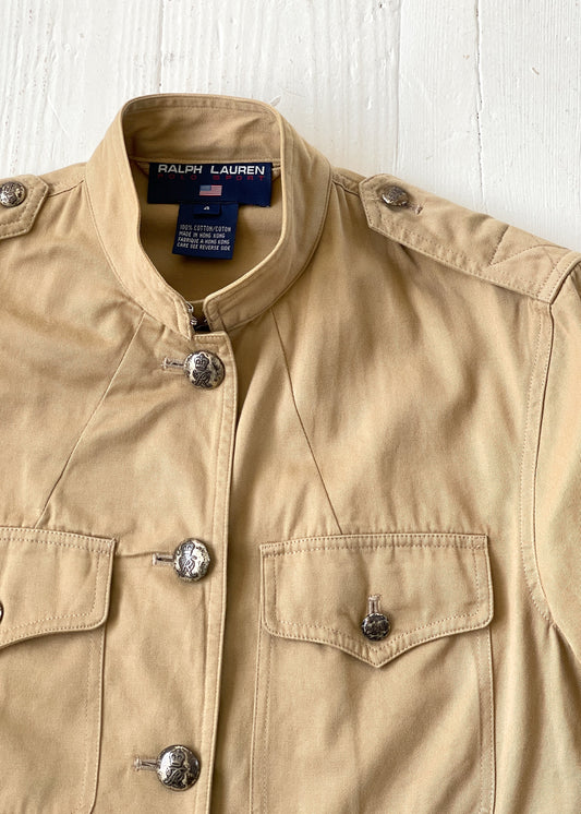 Vintage 1990s Ralph Lauren Military Style Jacket