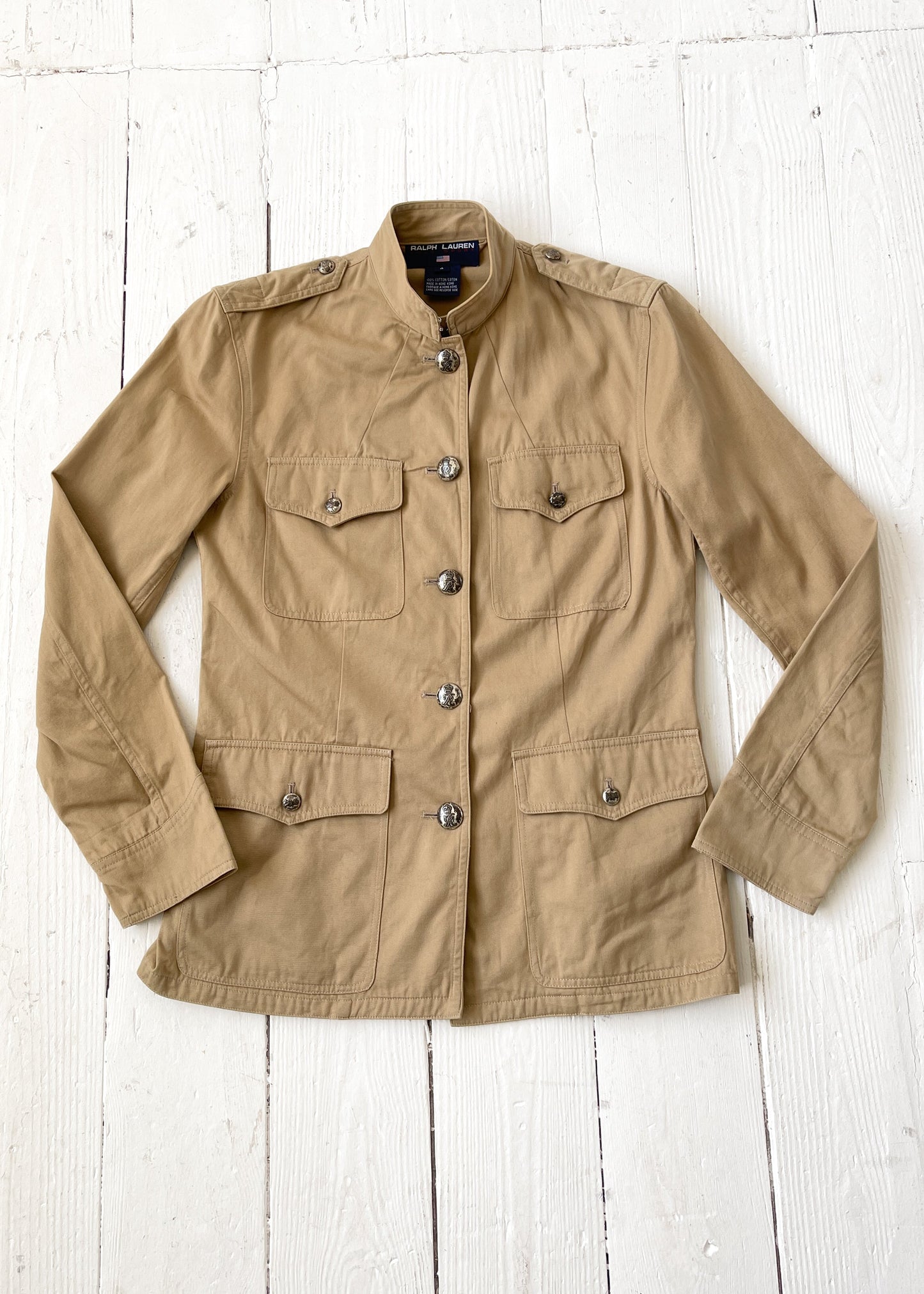 Vintage 1990s Ralph Lauren Military Style Jacket