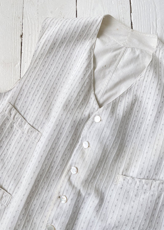 Vintage 1920s Cotton Layering Vest