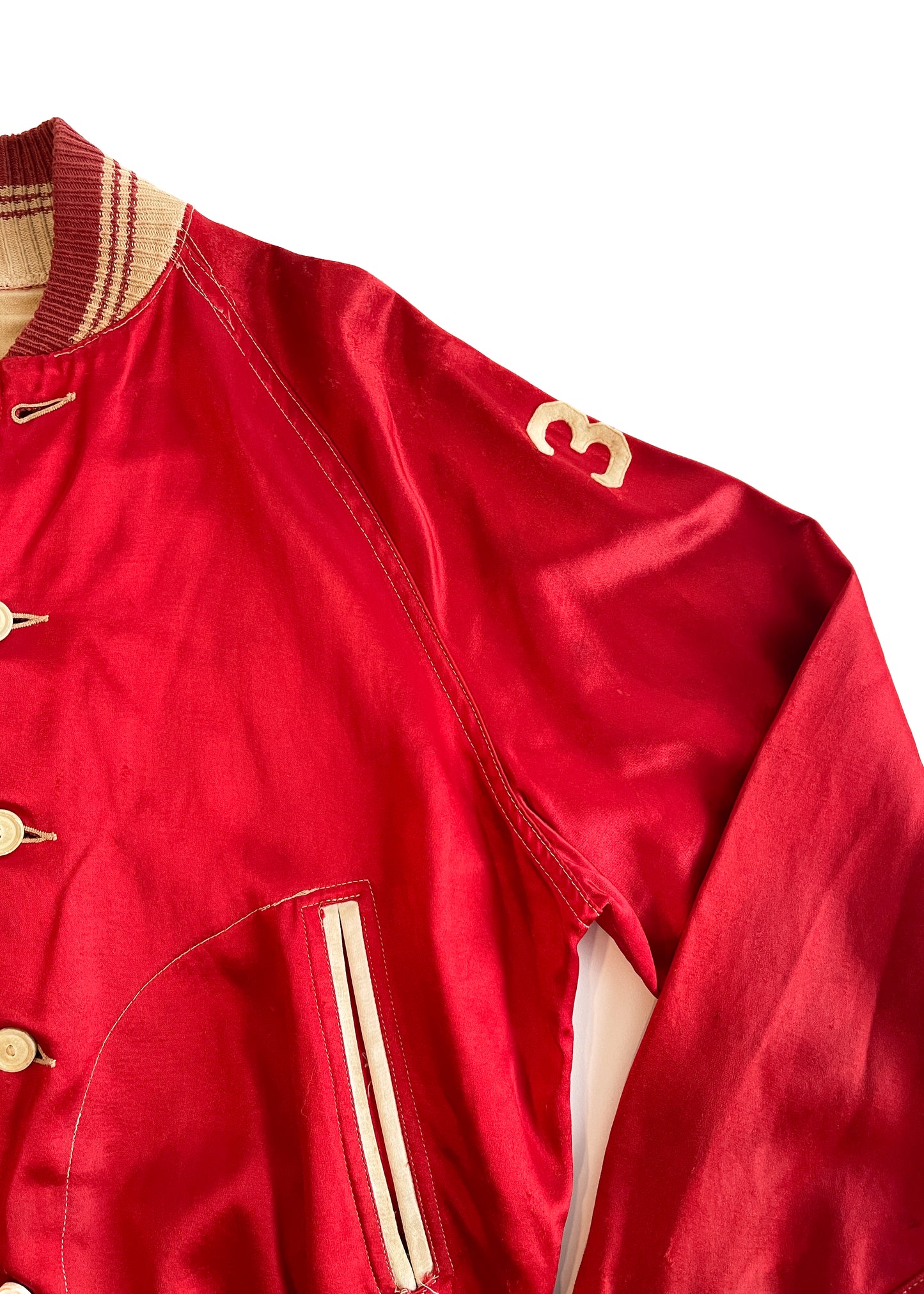 Vintage 1930s Lucky Strike Satin Jacket