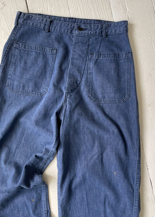 Vintage 1950s US Navy Denim Dungarees