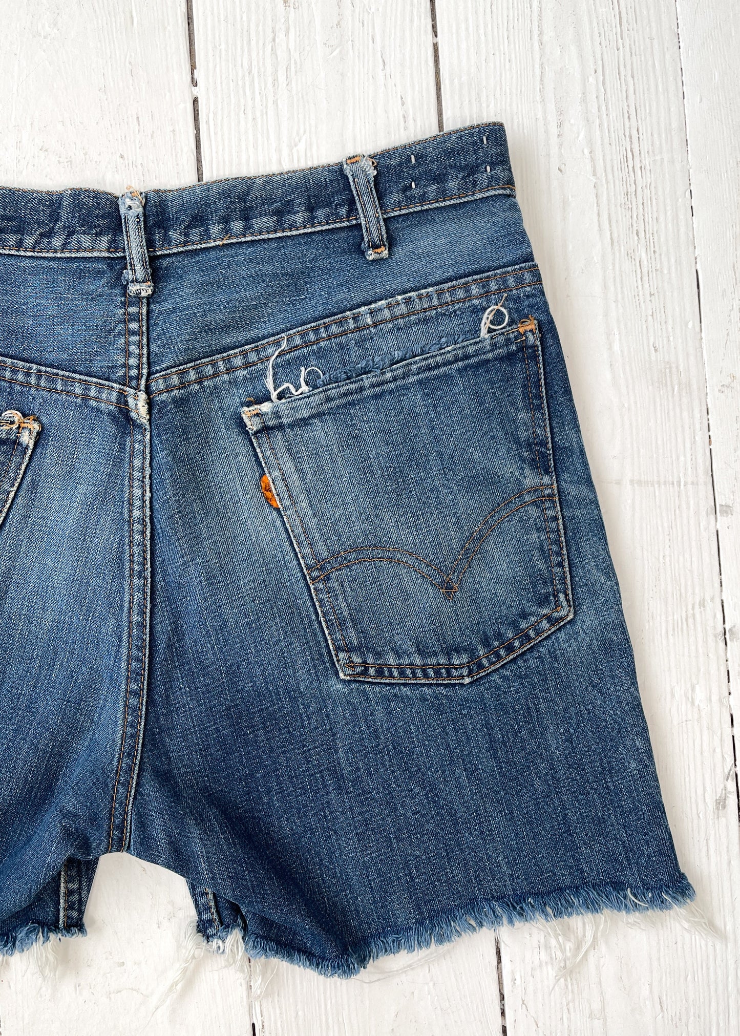Vintage 1960s Levi's Orange Tab Cut Off Shorts