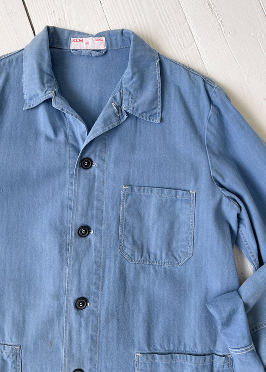 Vintage European Light Blue Workwear Jacket
