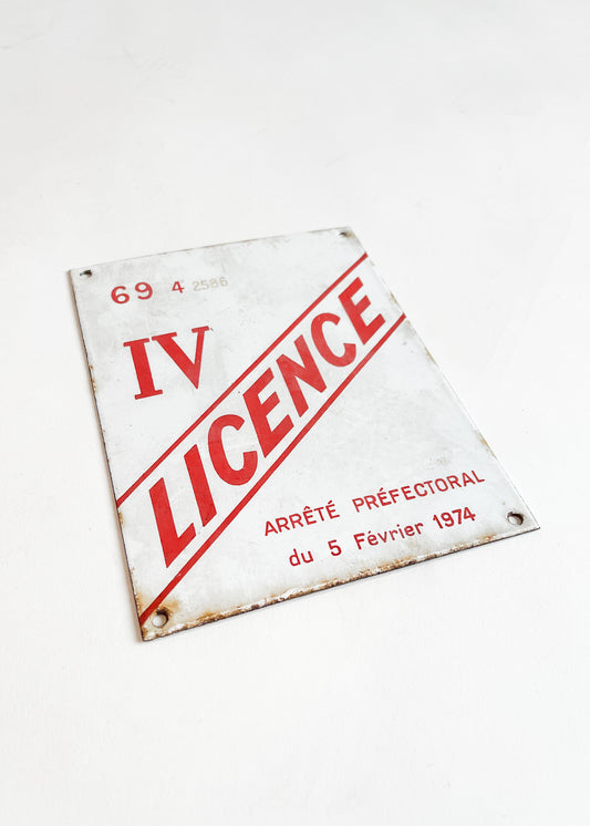 1970s French Enamel Parking Sign