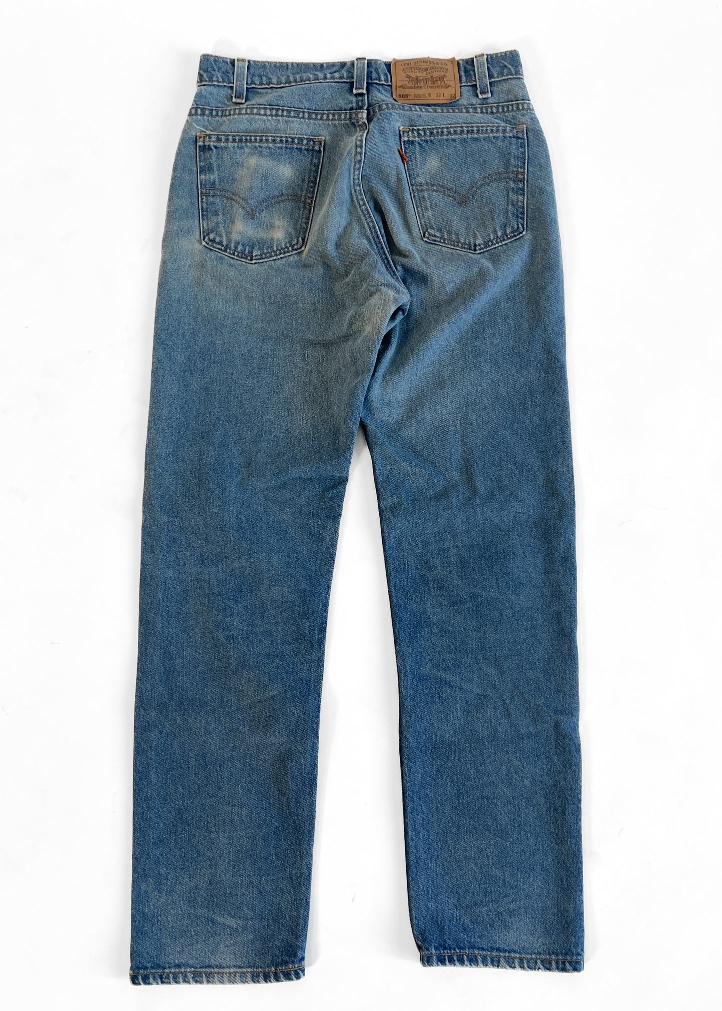 1980s Levi's 505 Orange Tab Jeans