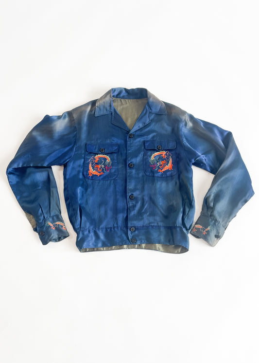 Vintage 1946 Satin Souvenir Jacket China