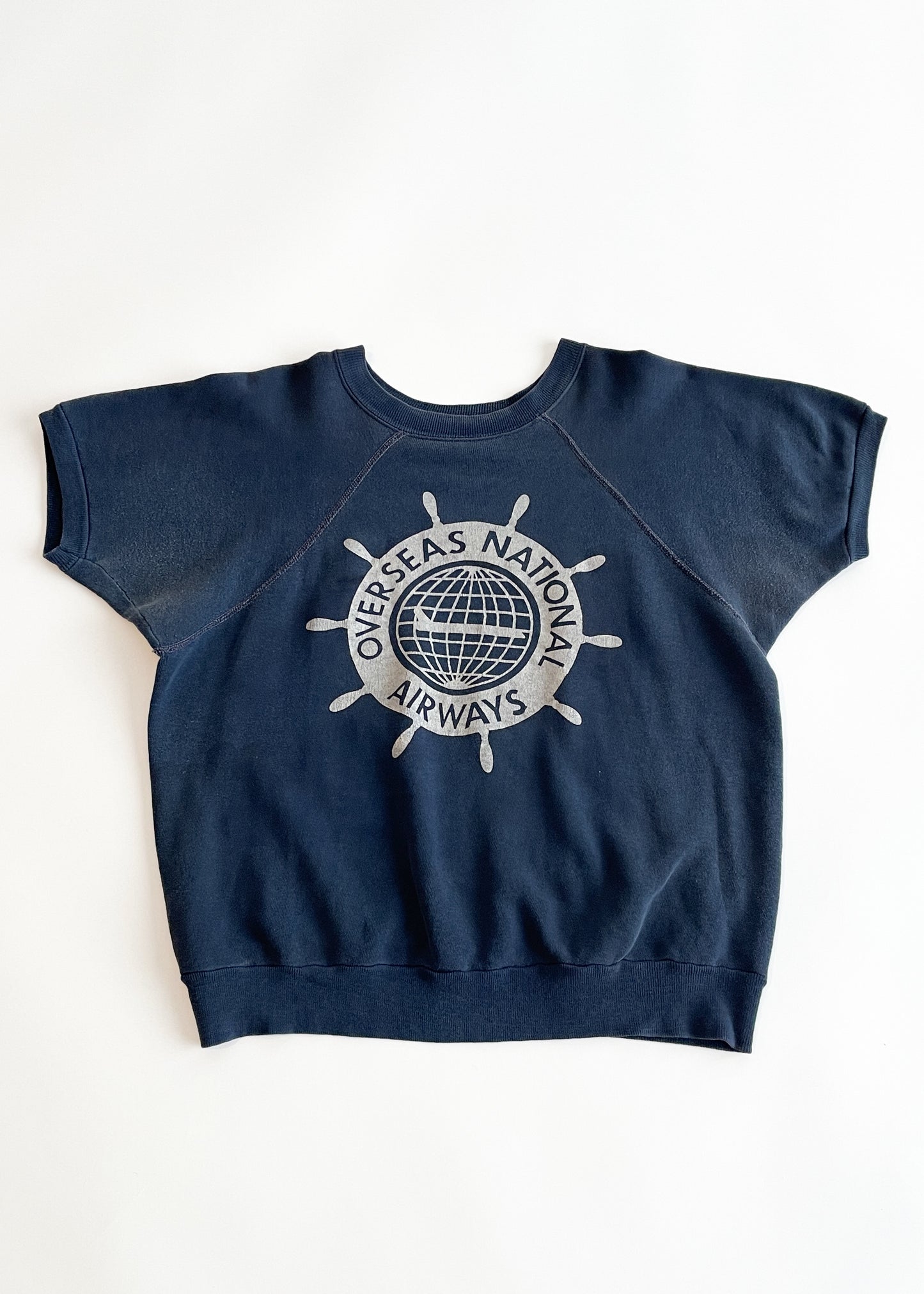 Vintage 1960s Overseas National Airways Sweatshirt
