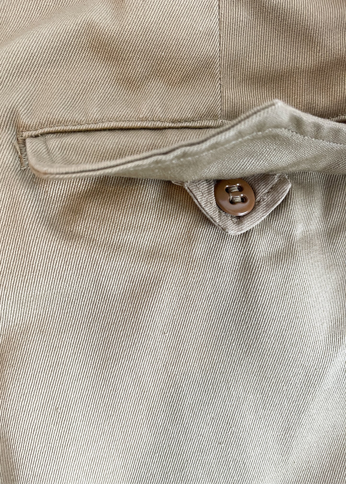 Vintage 1950s Khaki Military Shorts
