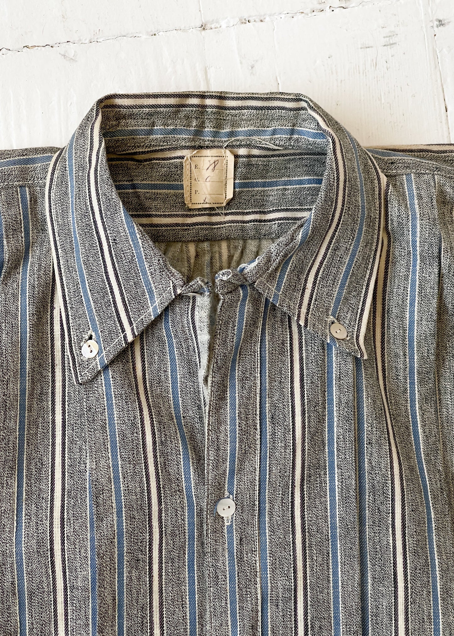 Antique 1910s Cotton Flannel Work Shirt