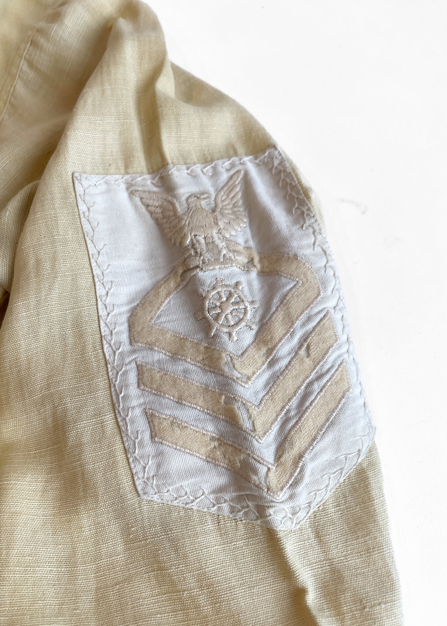 1920s Linen Midi Sailor Top