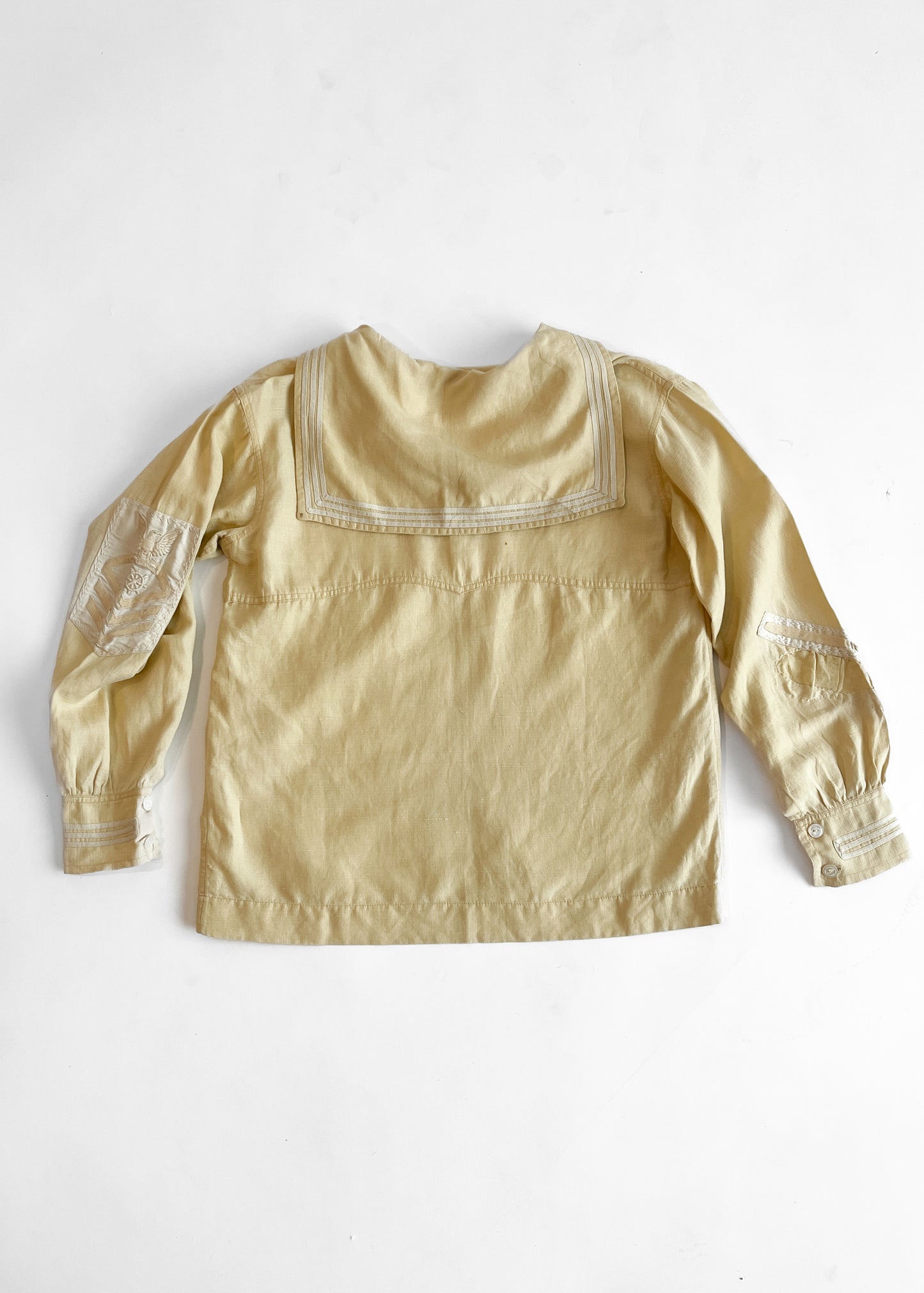 1920s Linen Midi Sailor Top