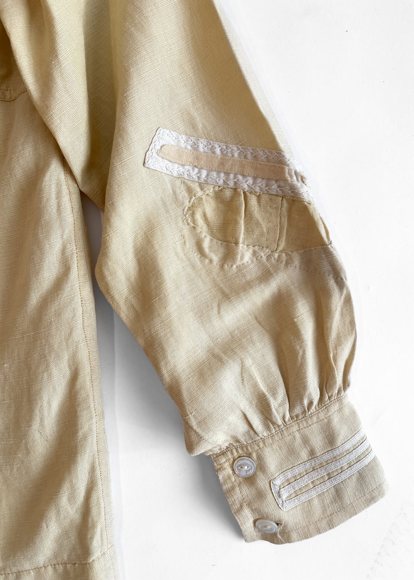 1920s Linen Midi Sailor Top
