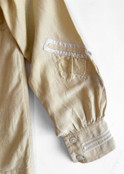 1920s Linen Midi Sailor Top