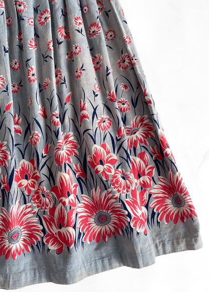 Late 1930s Floral Skirt