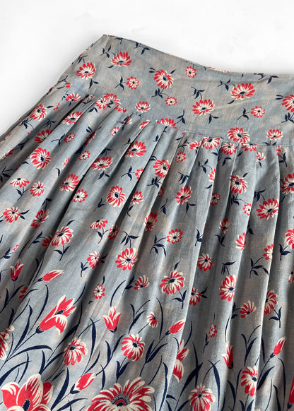 Late 1930s Floral Skirt