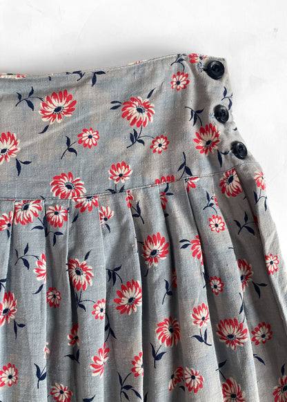 Late 1930s Floral Skirt