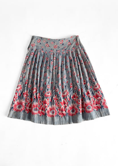 Late 1930s Floral Skirt