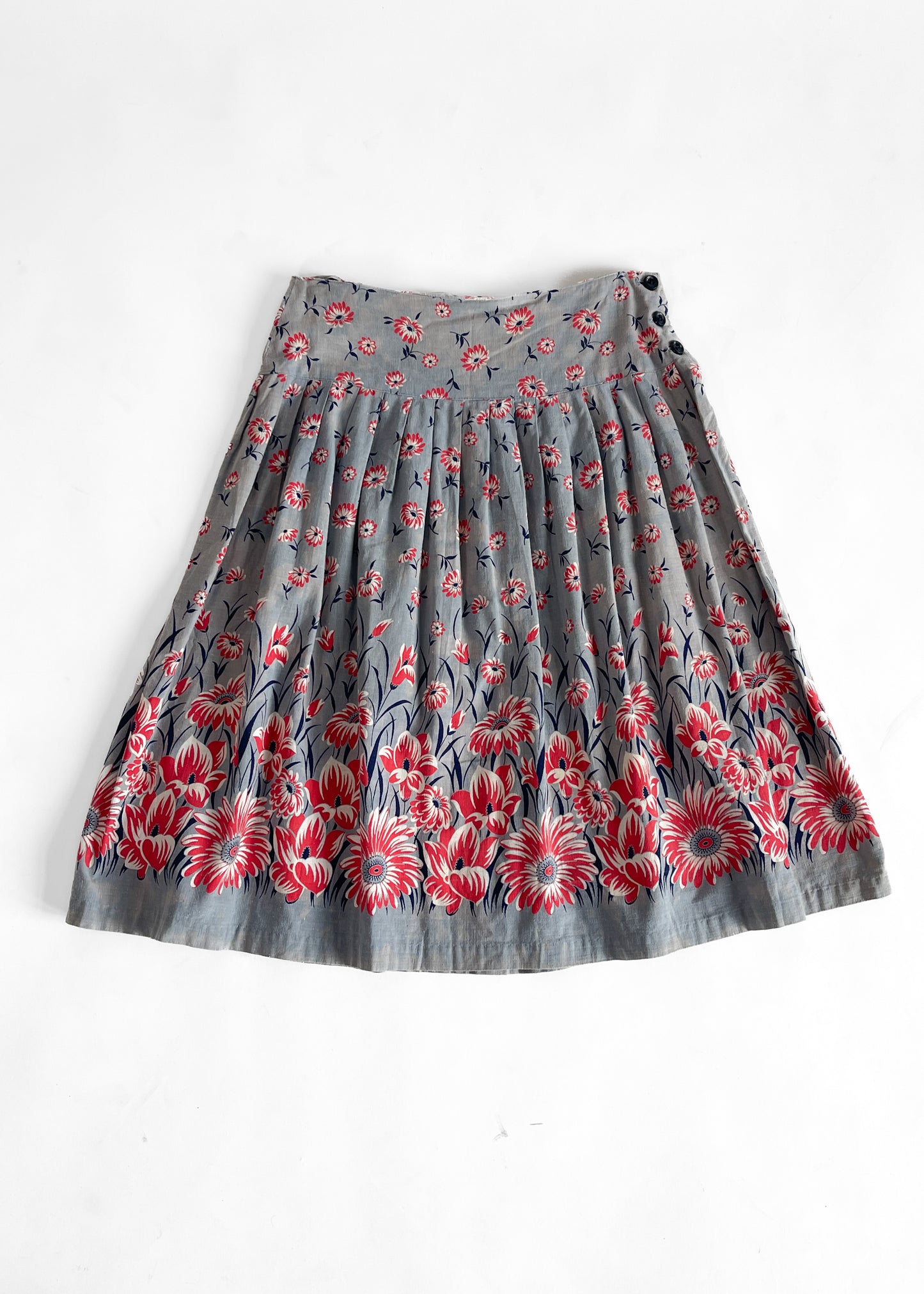 Late 1930s Floral Skirt