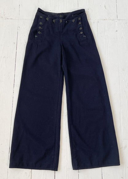 Vintage 1940s USN Wool Sailor Pants