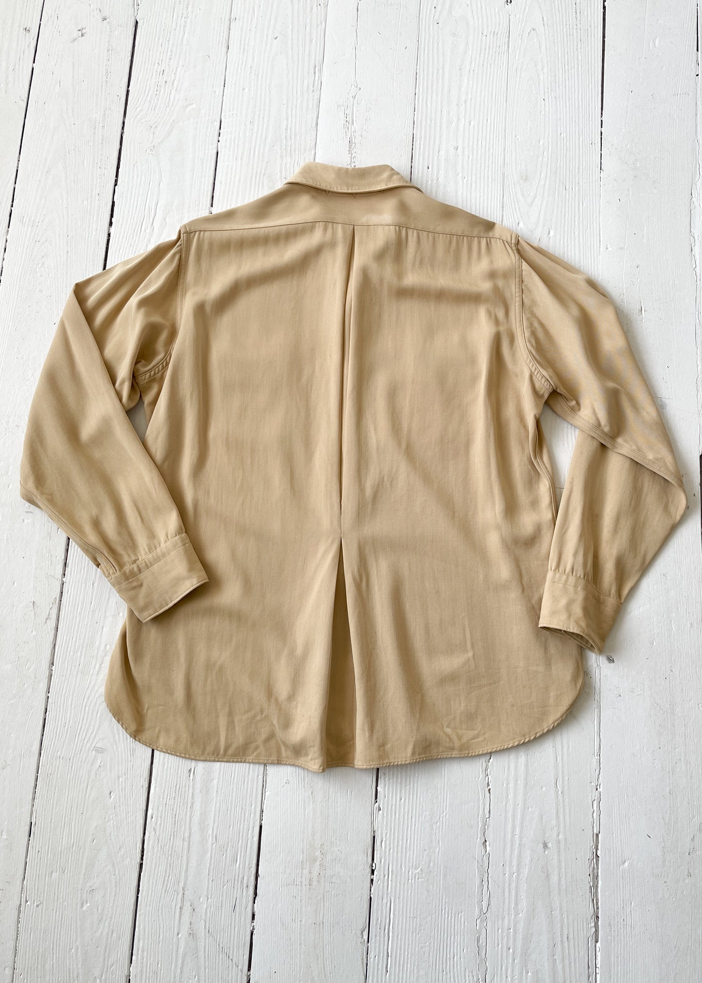 Vintage 1940s Gabardine Work Shirt