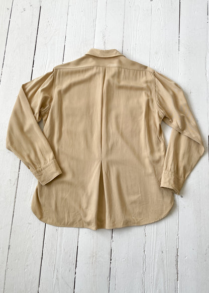 Vintage 1940s Gabardine Work Shirt