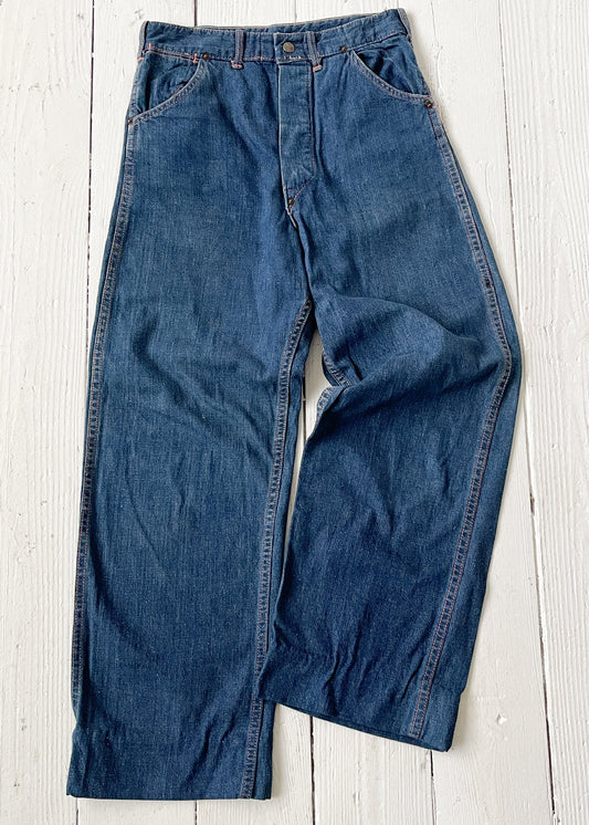 Vintage 1940s Jeans with Crotch Rivet