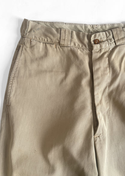 Vintage 1950s Khaki Pants