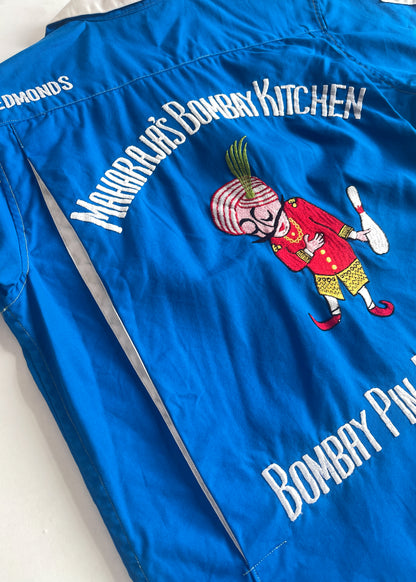 1960s Japanese Blue Bowling Shirt