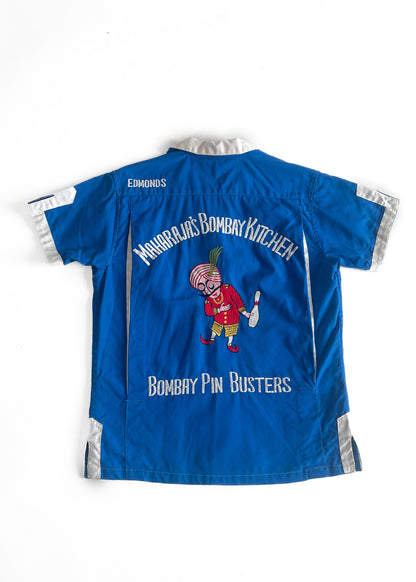 1960s Japanese Blue Bowling Shirt