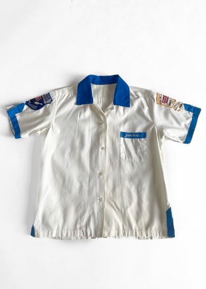 1960s Japanese Embroidered Bowling Shirt
