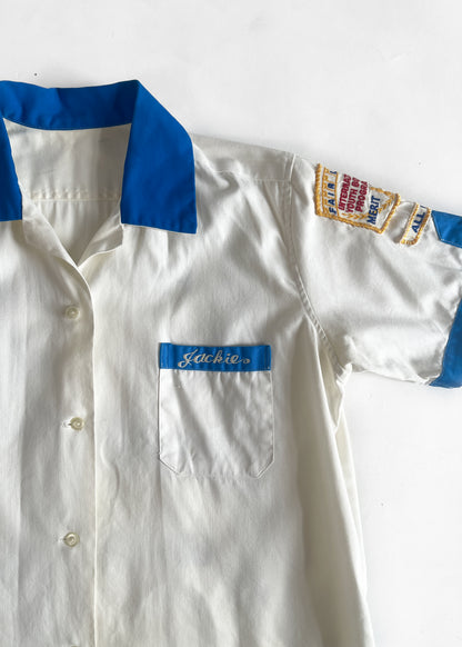 1960s Japanese Embroidered Bowling Shirt