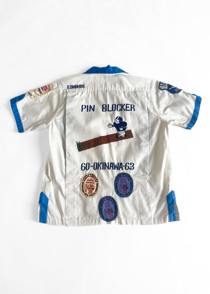 1960s Japanese Embroidered Bowling Shirt