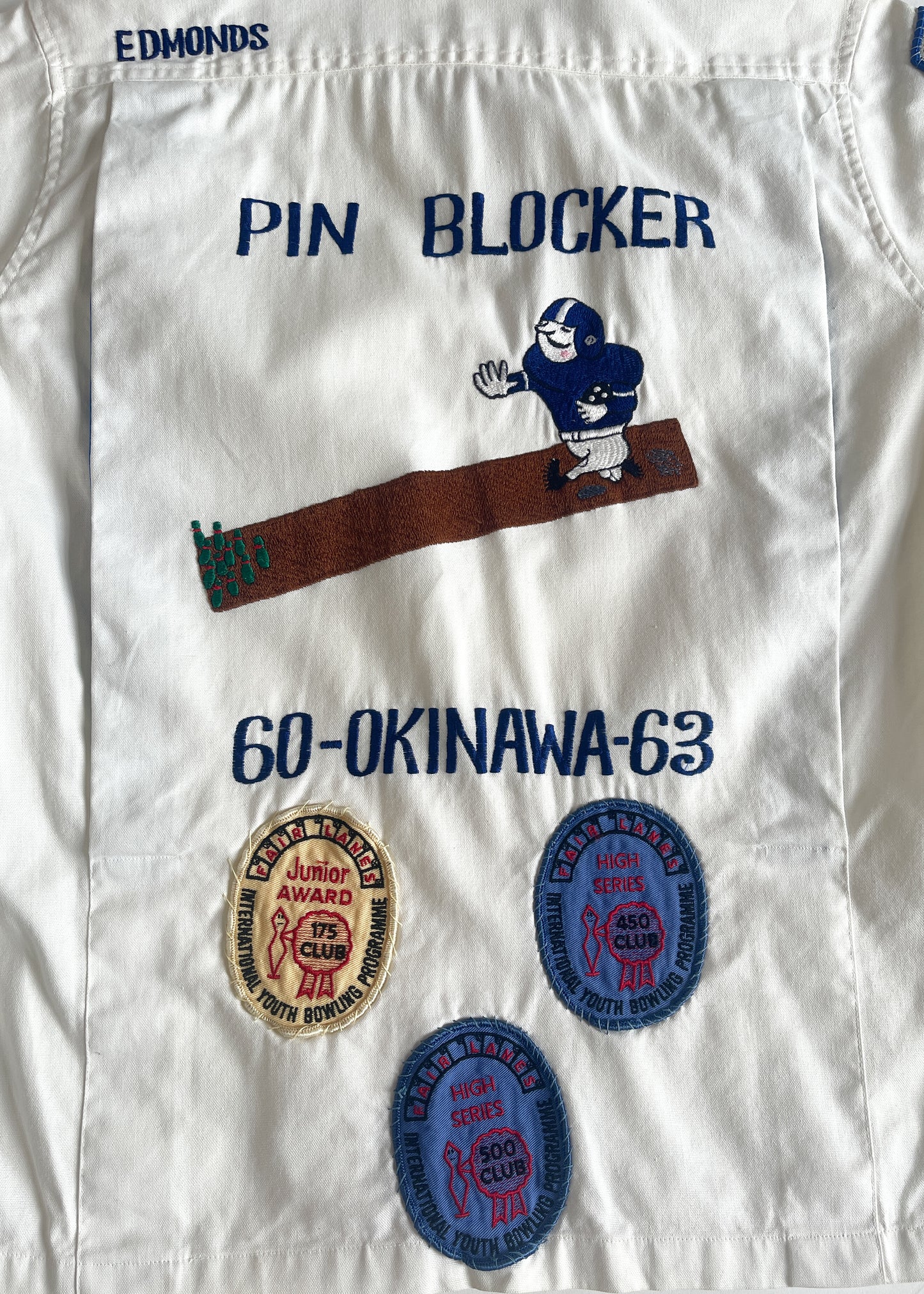 1960s Japanese Embroidered Bowling Shirt
