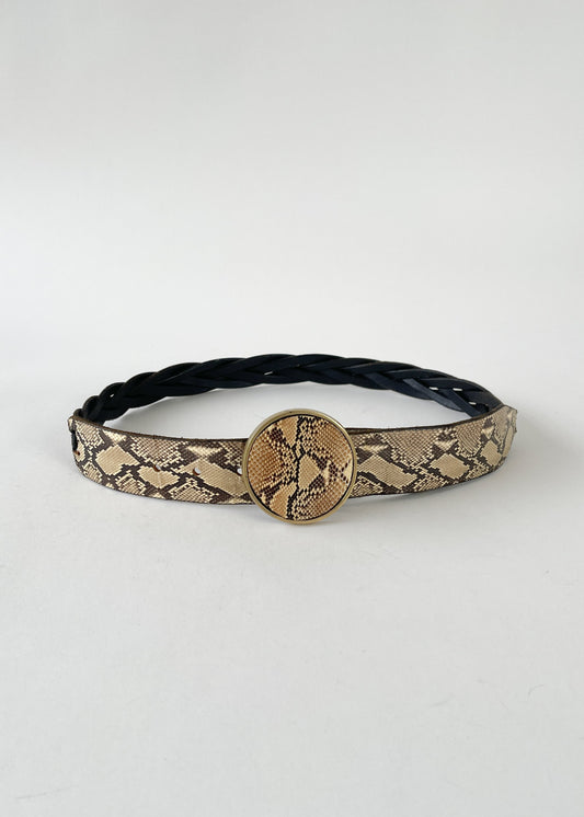 Vintage 1970s Snakeskin Belt