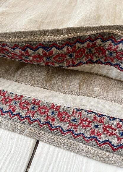 Antique 1910s Embroidered Sailor Top with Tassels