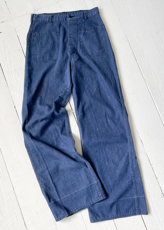 Vintage 1950s US Navy Denim Dungarees
