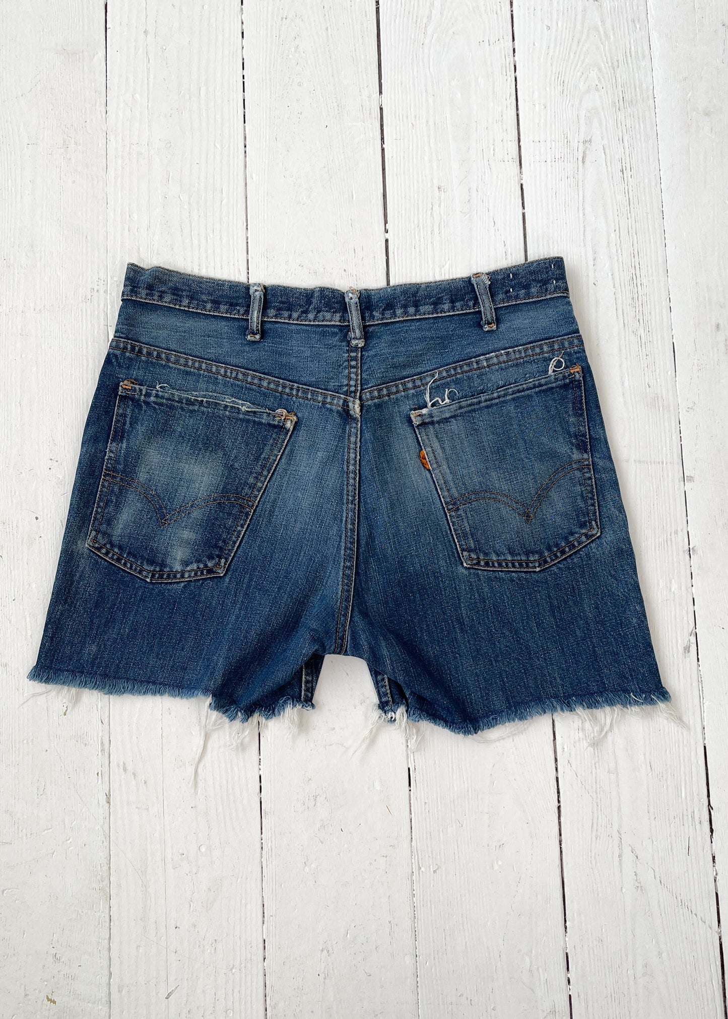 Vintage 1960s Levi's Orange Tab Cut Off Shorts