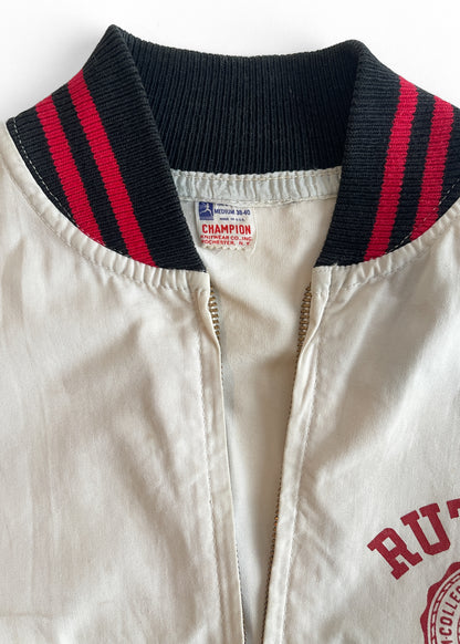 1960s Rutgers Cotton Windbreaker Jacket