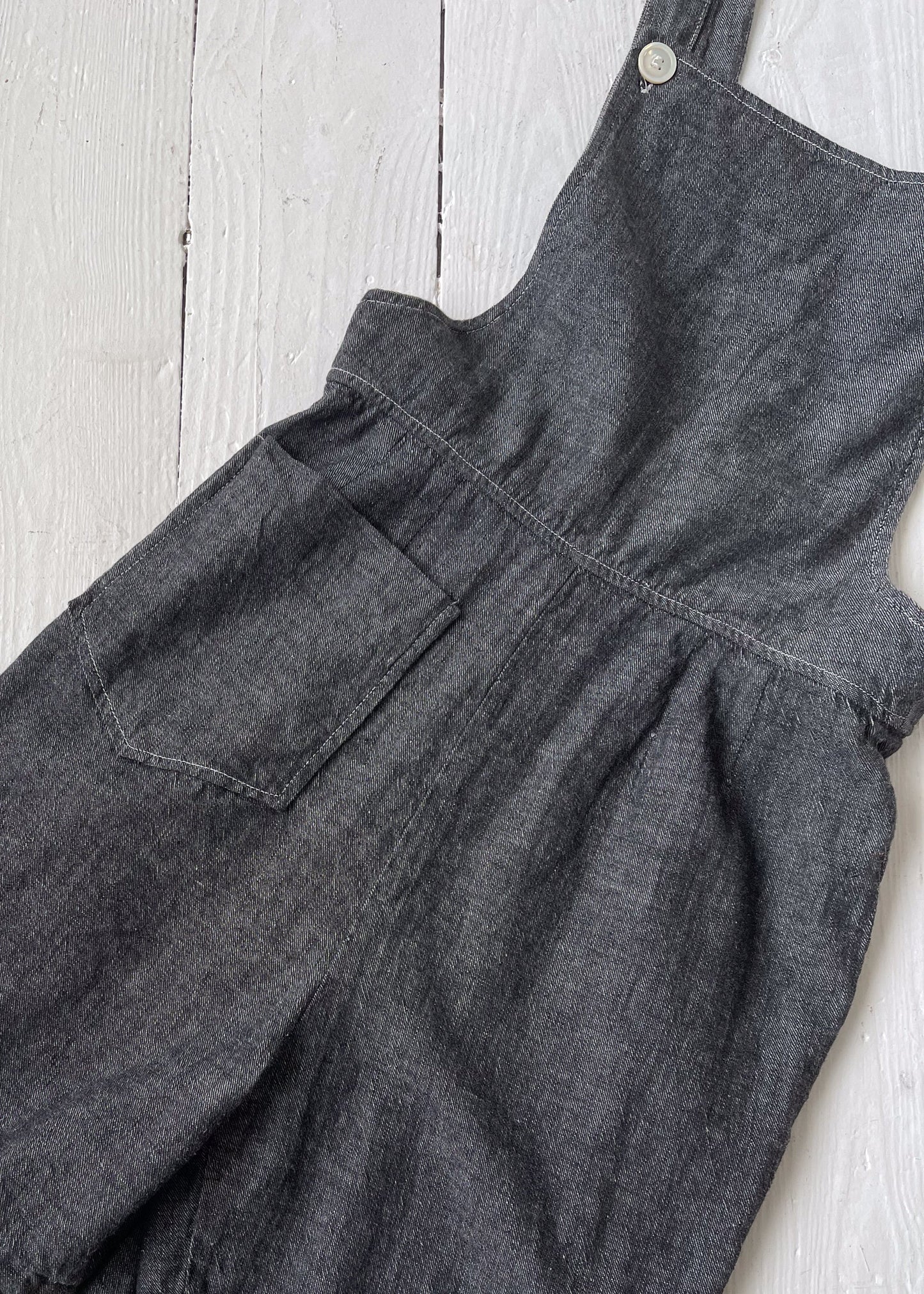 Vintage 1950s Cotton Overall Shorts