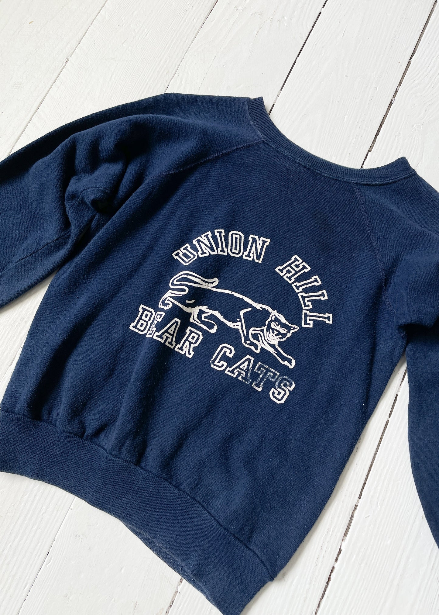 Vintage 1960s Navy Raglan Sweatshirt