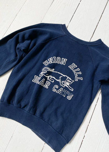 Vintage 1960s Navy Raglan Sweatshirt
