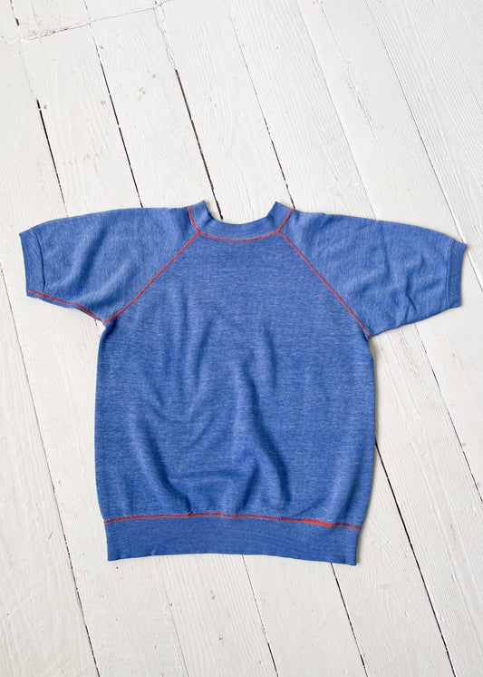 Vintage 1960s Short Sleeve Contrast Sweatshirt
