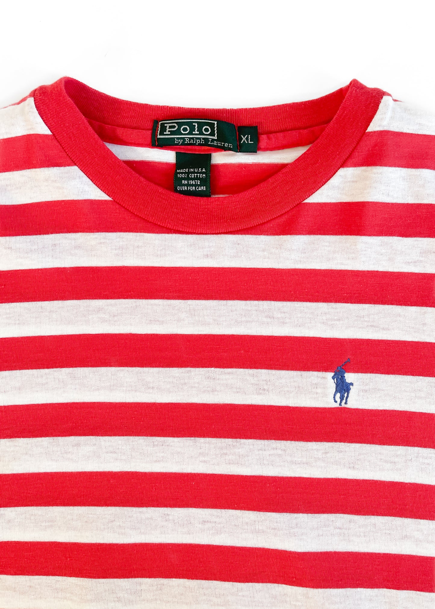 Vintage 1980s Polo Ralph Lauren Striped T-Shirt