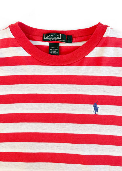 Vintage 1980s Polo Ralph Lauren Striped T-Shirt
