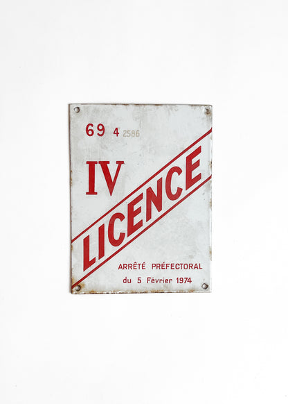 1970s French Enamel Parking Sign